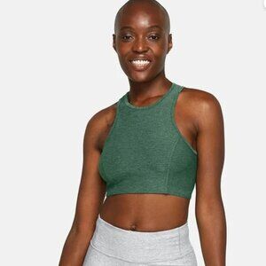 NEW! Outdoor Voices Bra Green Athena Crop Top Sports Bra High Neckline Size XL